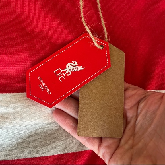 Liverpool FC Red Official Tee with Stripes - Picture 7 of 10